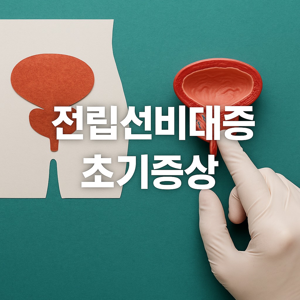 전립선비대증 초기증상, 놓치면 평생 후회할 수 있습니다