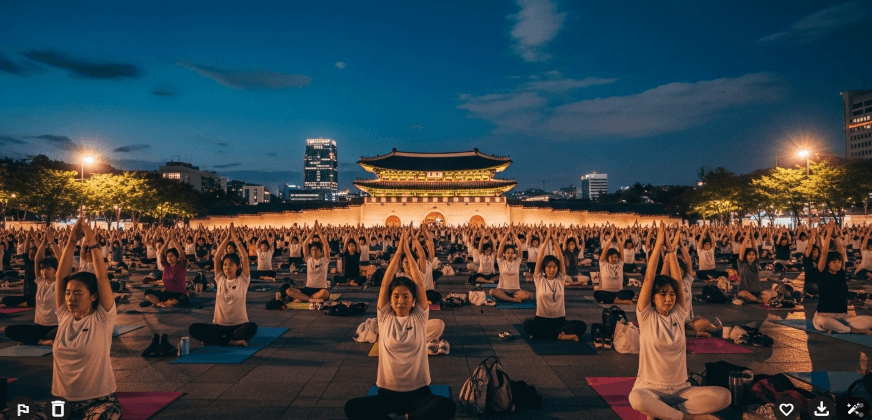 2025 광화문 달빛요가 &ndash; 도심 한가운데서 달빛 아래 힐링을!