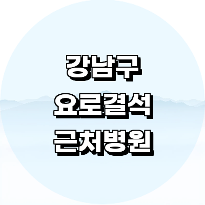 서울 강남구 요로결석 병원