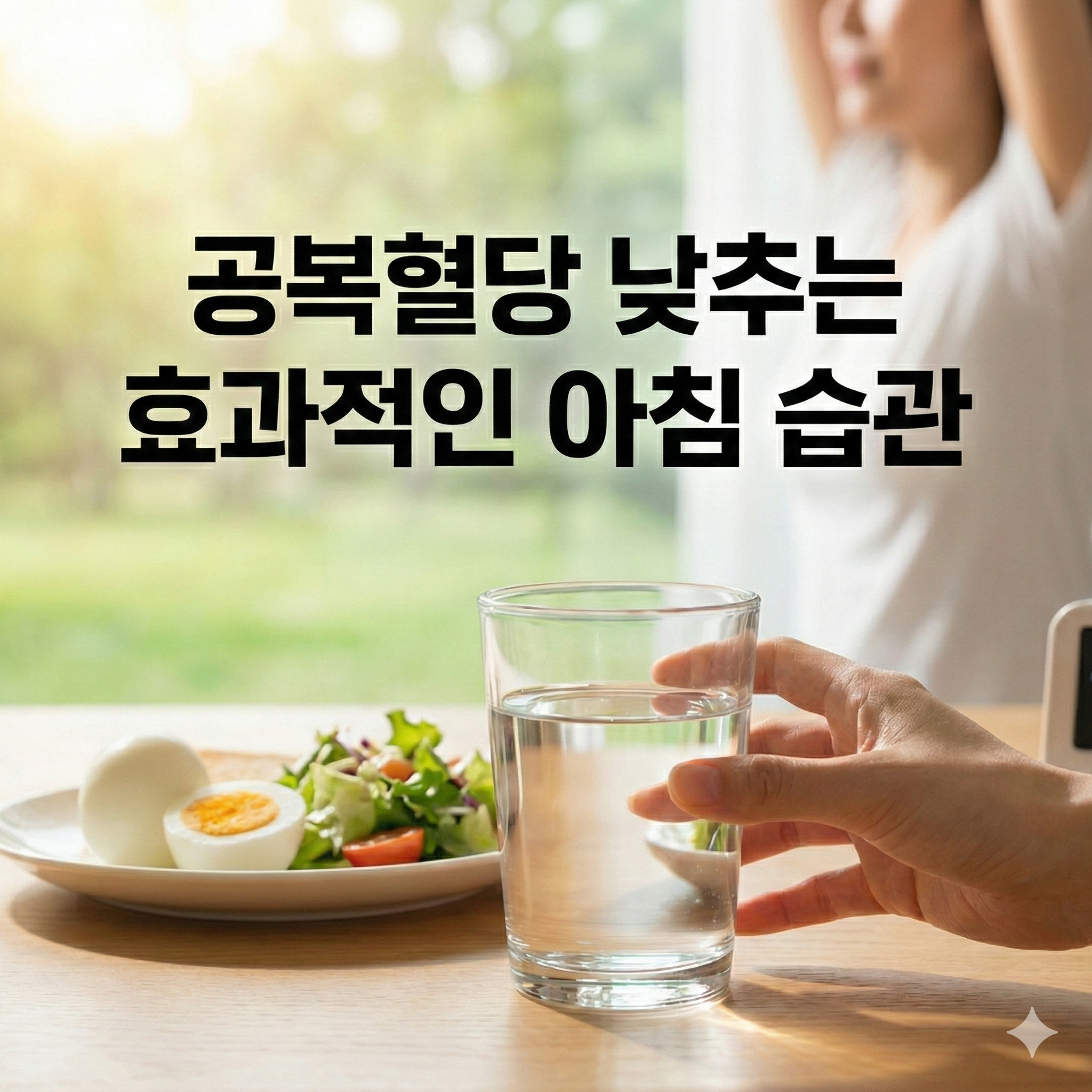 공복혈당 낮추는 방법 중 가장 효과적인 아침 습관은 무엇일까?