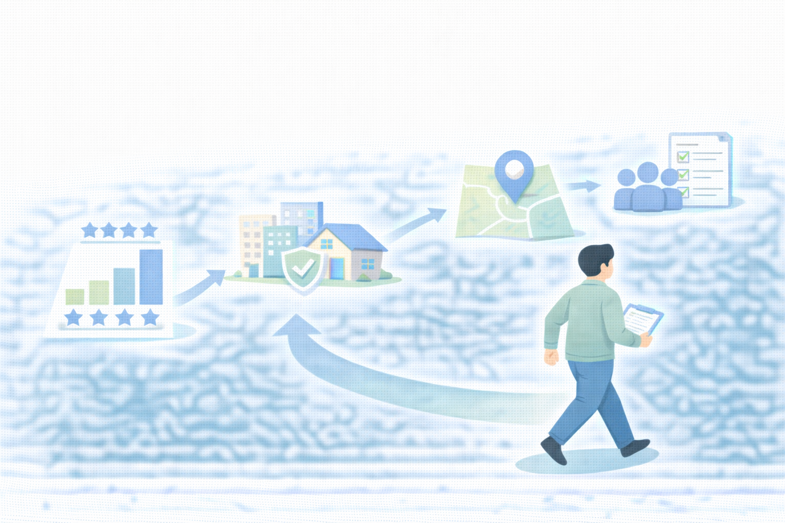 청약 당첨 가능성 판단 순서를 단계별로 설명하는 이미지