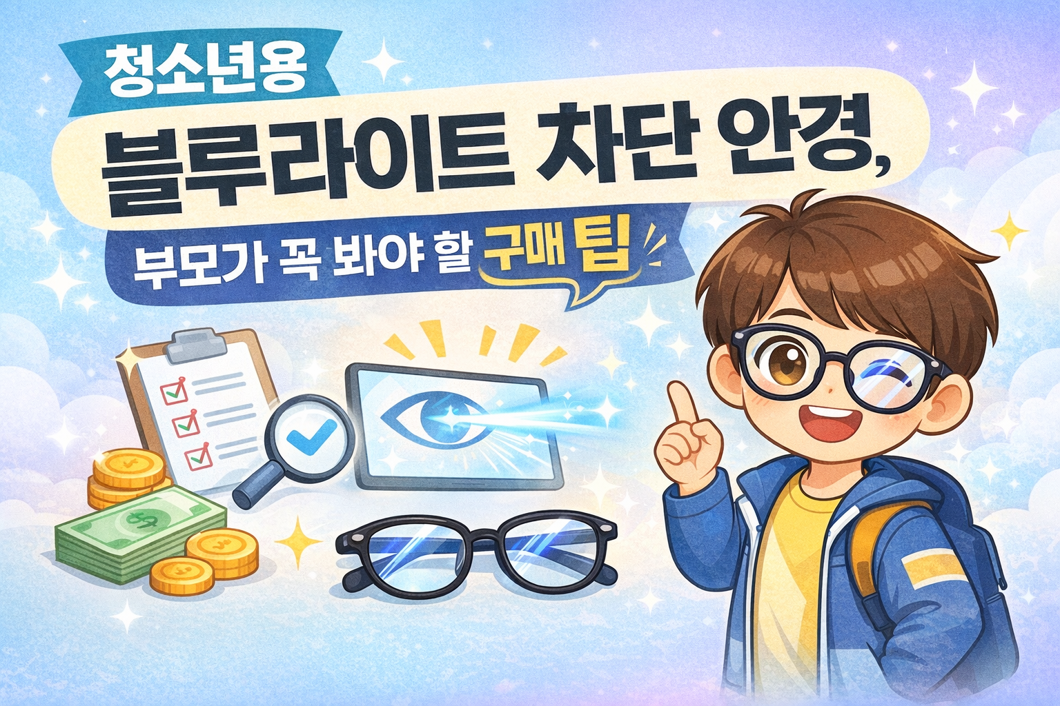 청소년용 블루라이트 차단 안경, 부모가 꼭 봐야 할 구매 팁