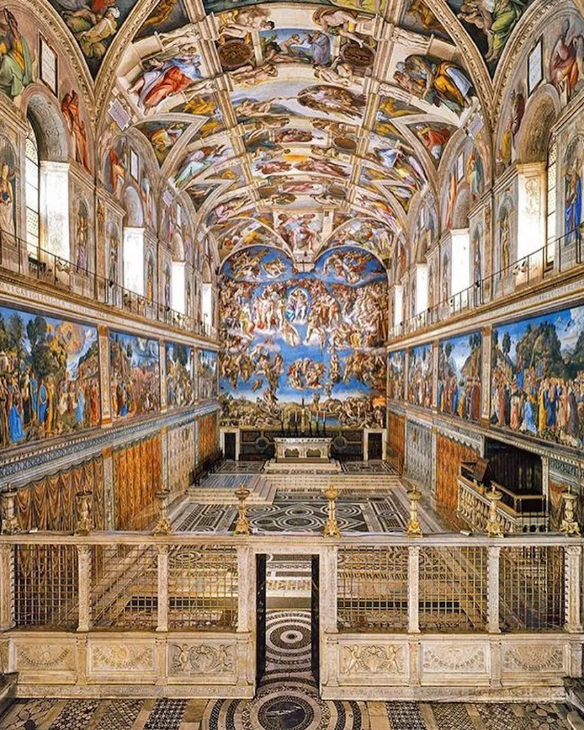 시스티나 성당 미켈랑젤로의 천정화 벽화