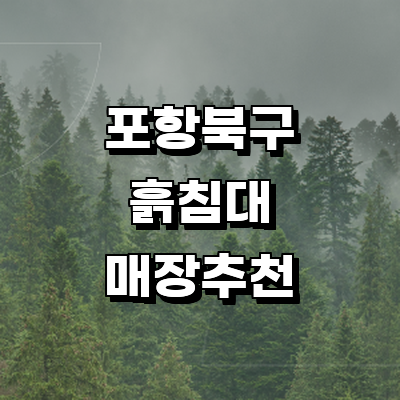 포항시 북구 흙침대
