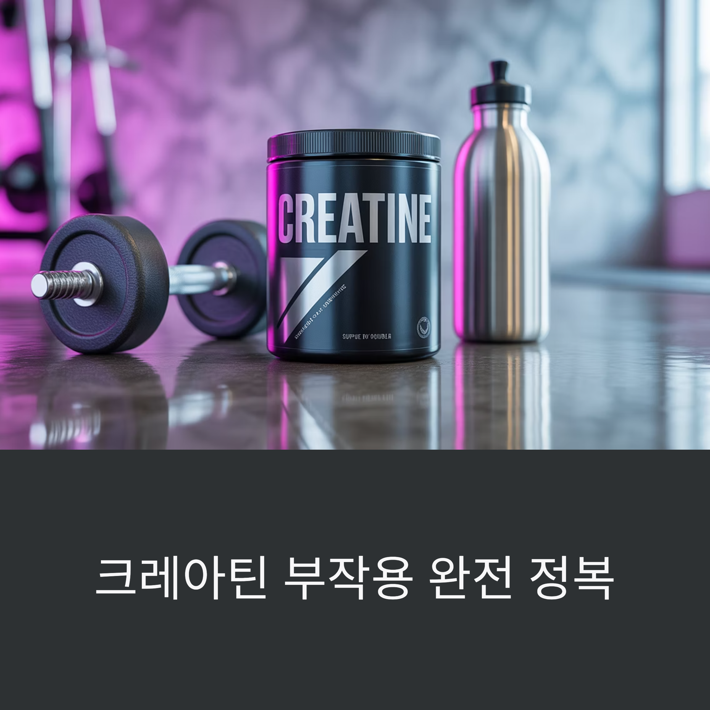 크레아틴 부작용과 안전한 섭취법