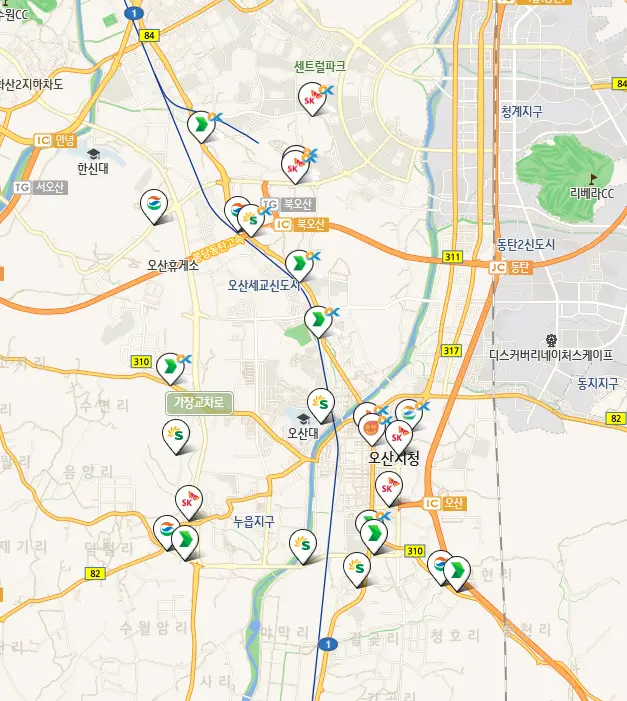 오산시 세차장 위치