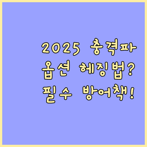 2025년 글로벌 시장 충격 대비 옵..