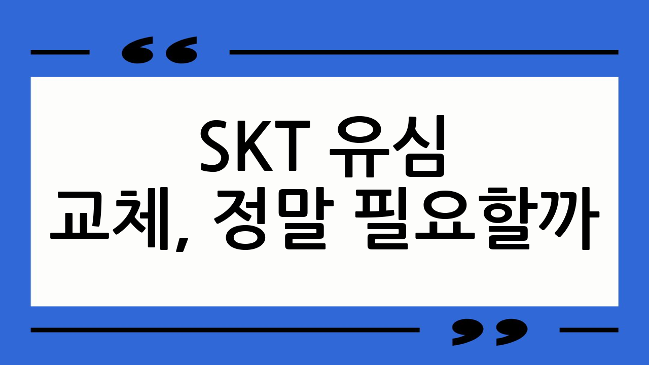 SKT 유심 교체,