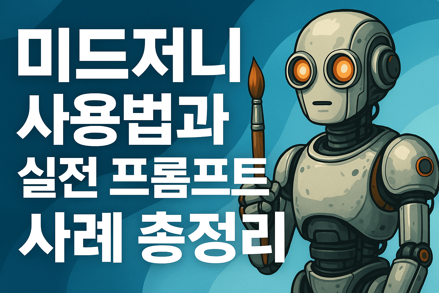 미드저니 사용법과 실전 프롬프트 사례 총정리