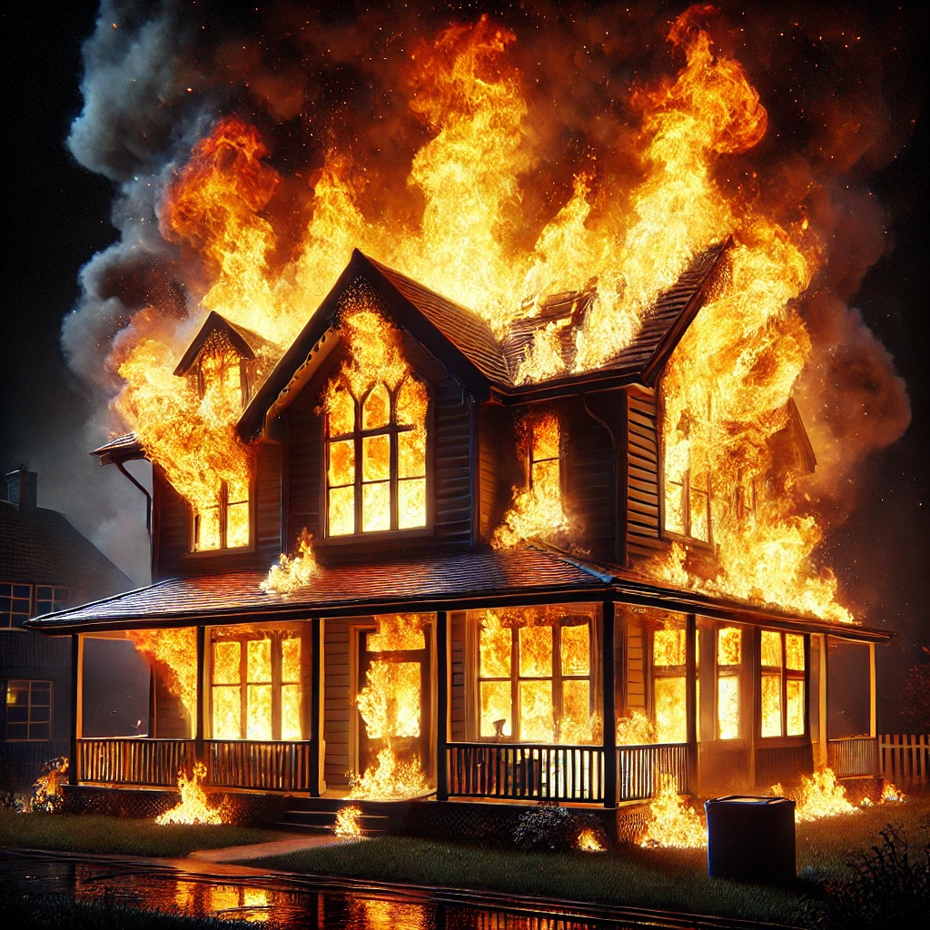 집 불 나는 꿈