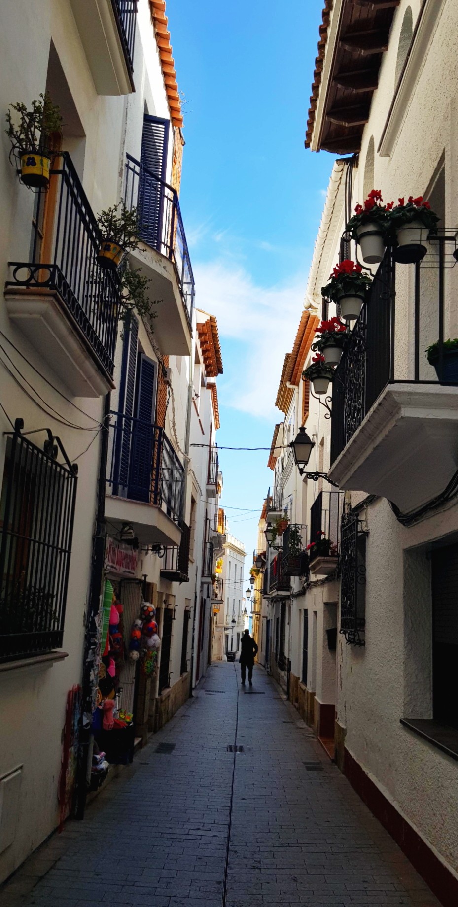 스페인 시체스 이국적인 골목