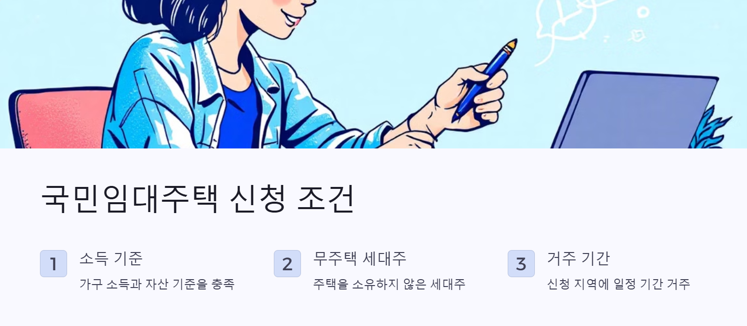 국민임대주택 신청 조건