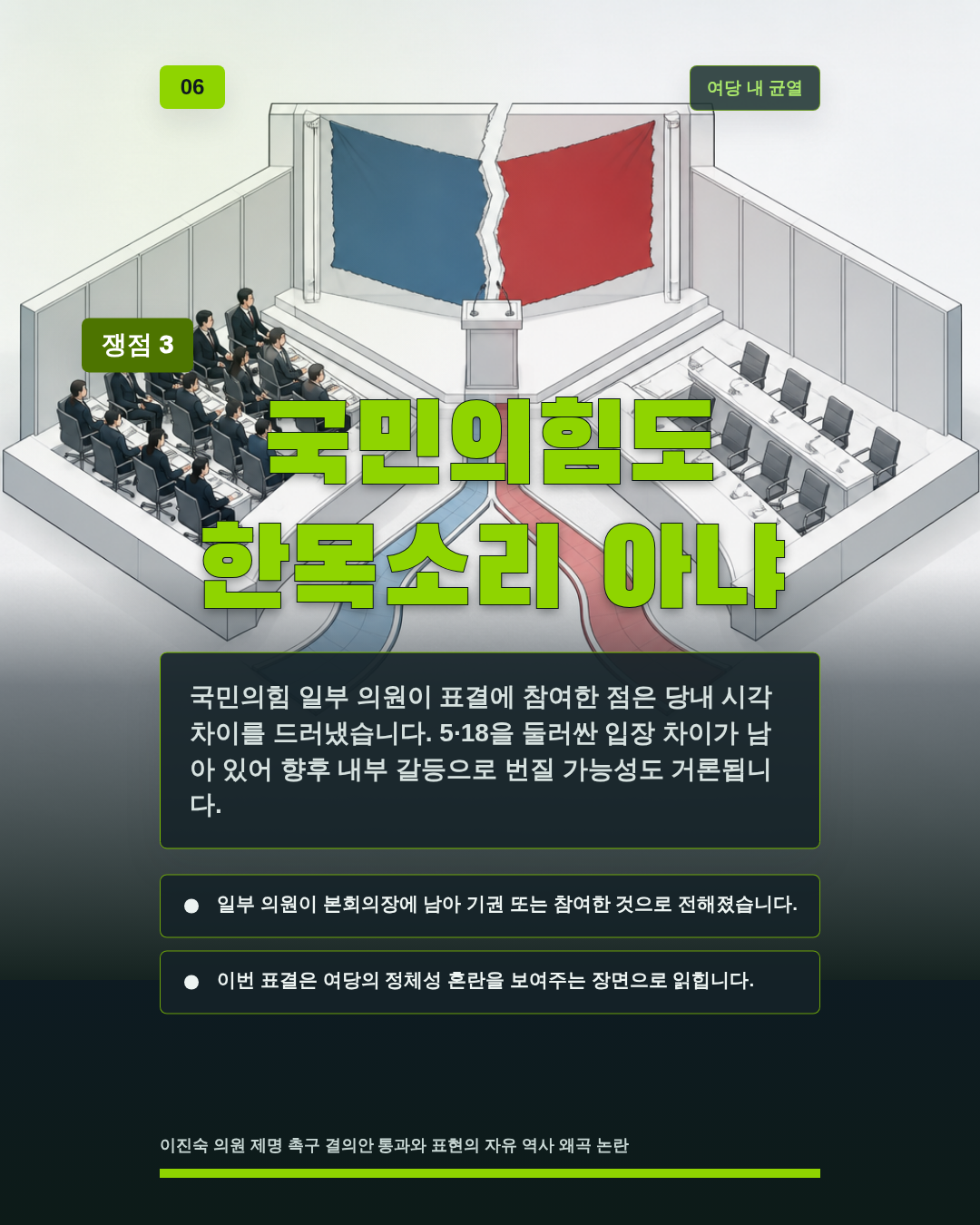 국민의힘도 한목소리 아냐