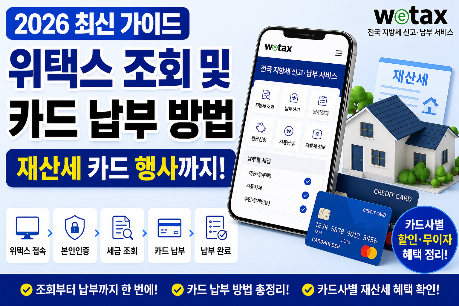 2026 위택스 조회 및 카드 납부 방법