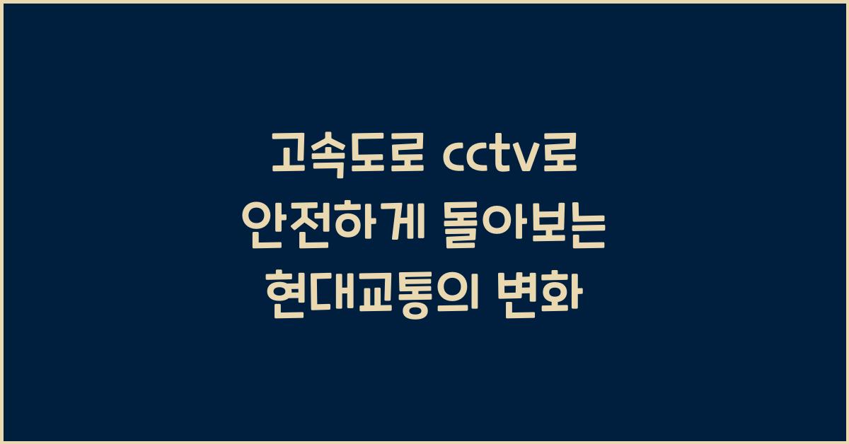 고속도로 cctv