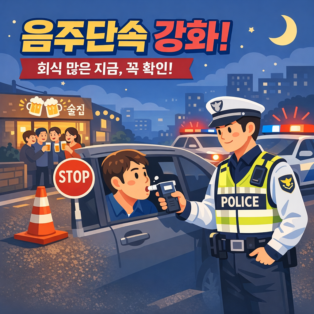경찰 음주운전 집중단속 시작! 걸리면 이렇게 됩니다 집중단속 구간 정리