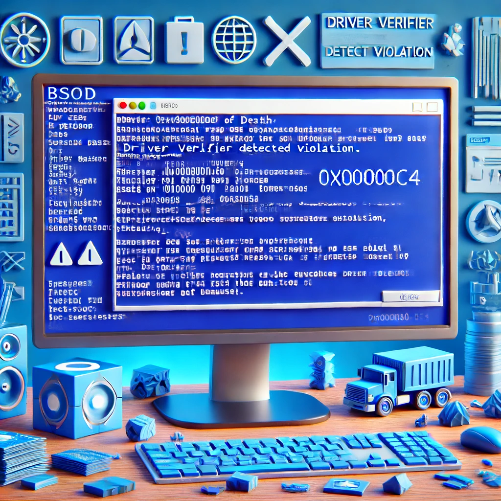 윈도우 블루스크린 오류 코드 0x000000C4: DRIVER_VERIFIER_DETECTED_VIOLATION 원인 및 해결 방법