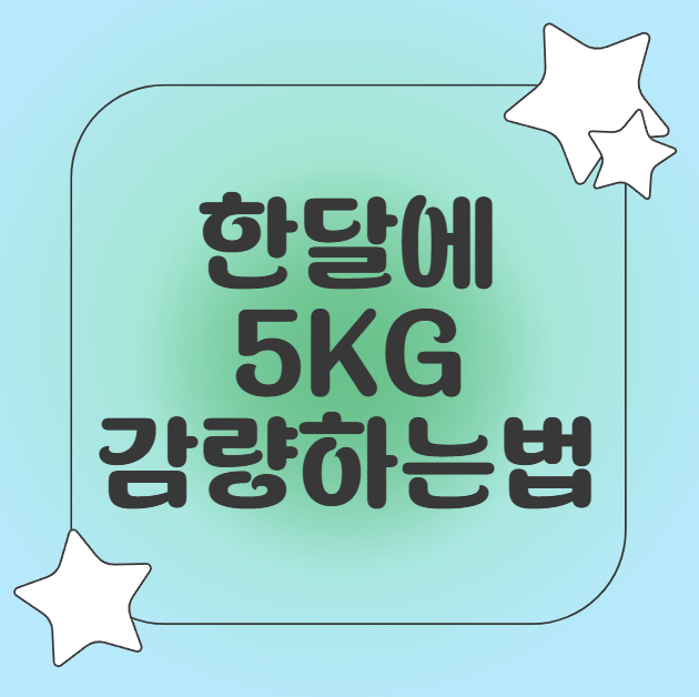 한달에 5KG 감량하는법