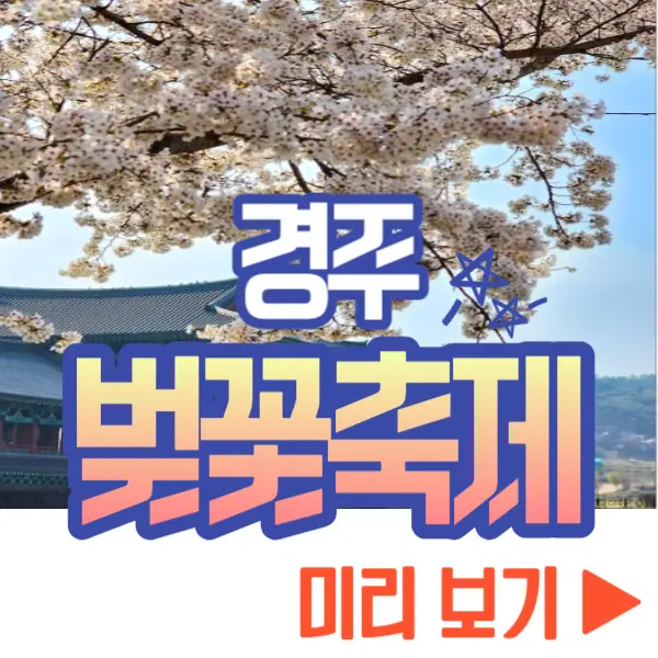 경주 대릉원 돌담길 벚꽃축제