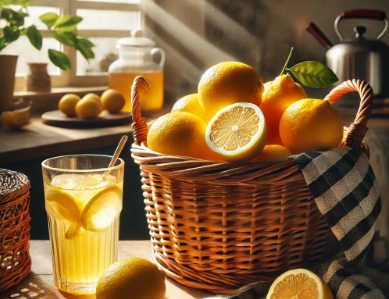 바구니 속 레몬