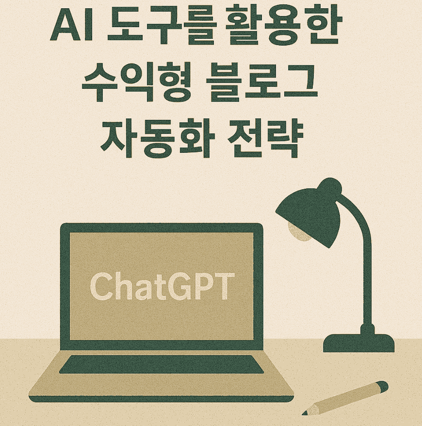 AI 도구를 활용한 수익형 블로그 자동화 전략