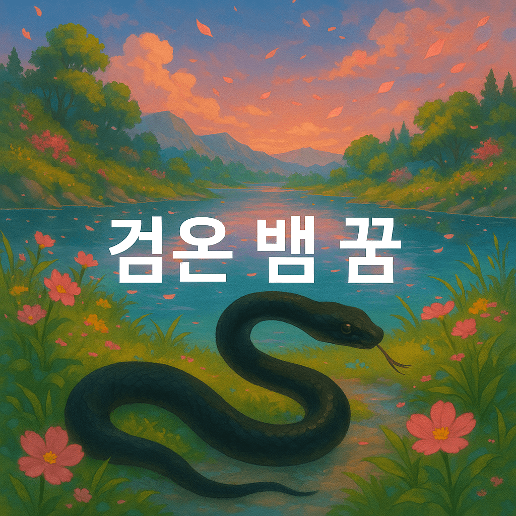 검은 뱀 꿈 해몽