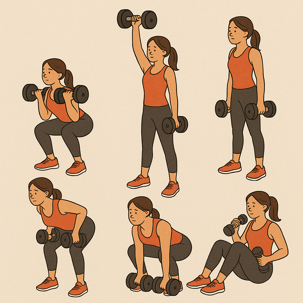 덤벨 운동 루틴과 동작별 팁, 실전 구성법