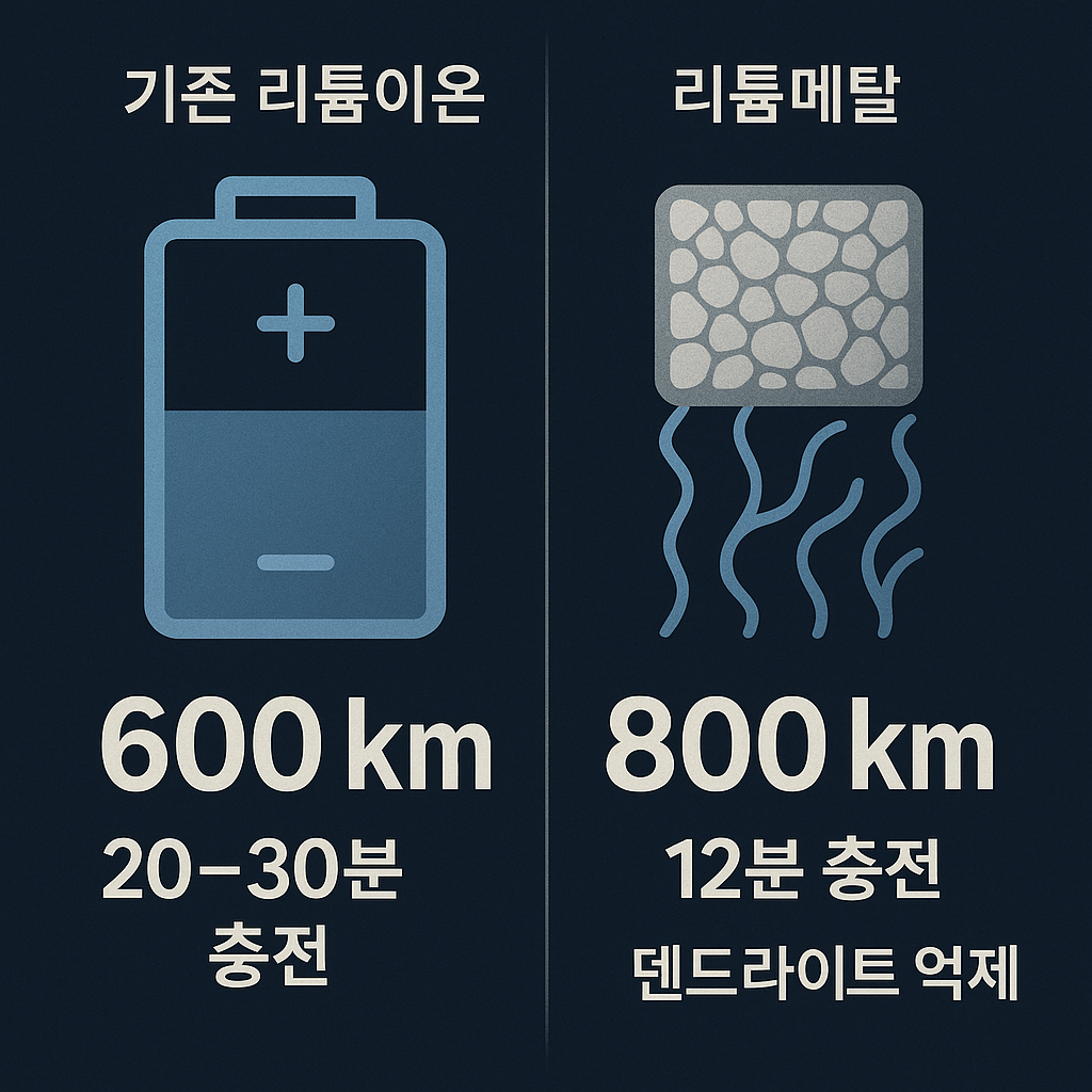 리튬 메탈 배터리 장점