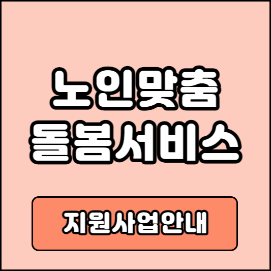 노인맞춤돌봄서비스