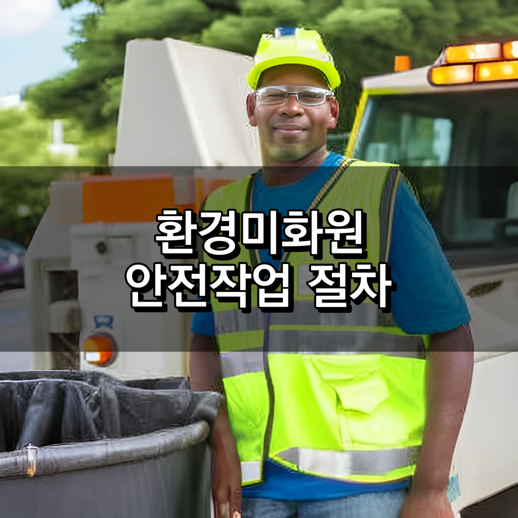 환경미화원 안전작업 절차