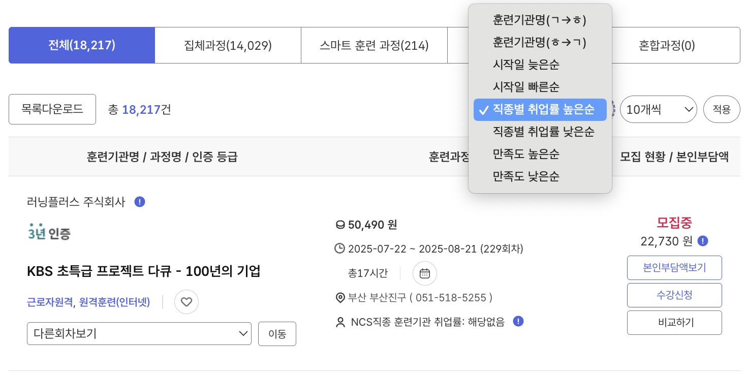 데이터사이언스부산에서 진행된 데이터 분석 국비지원 실습 과정 모습