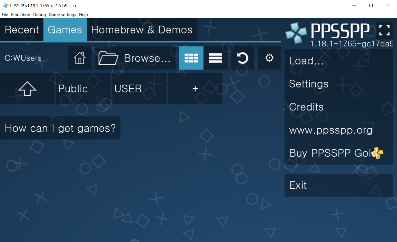 PSP 에뮬레이터 프로그램