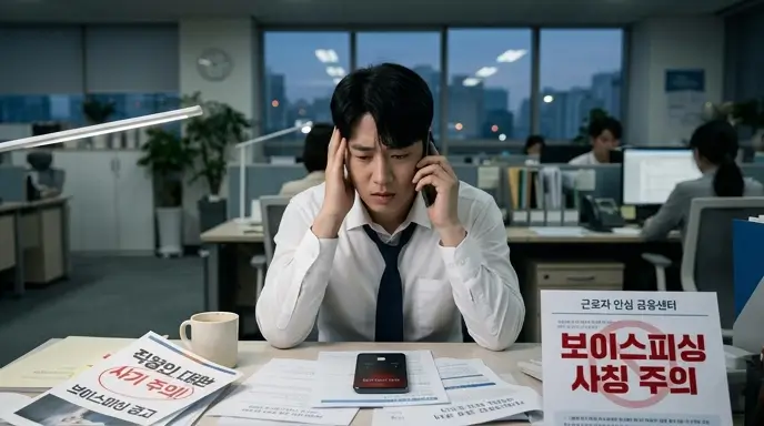 직장인 대환 사기의 덫 및 근로자 안심 금융 센터 사칭 보이스피싱 경고
