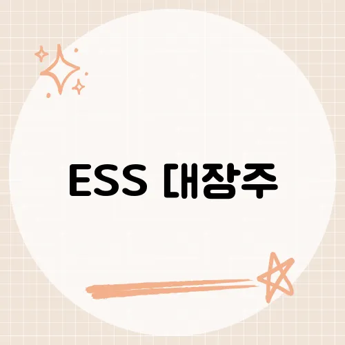 ESS 대장주, 전력저장장치 산업에서 두각을 나타내는 기업들은 어디일까?