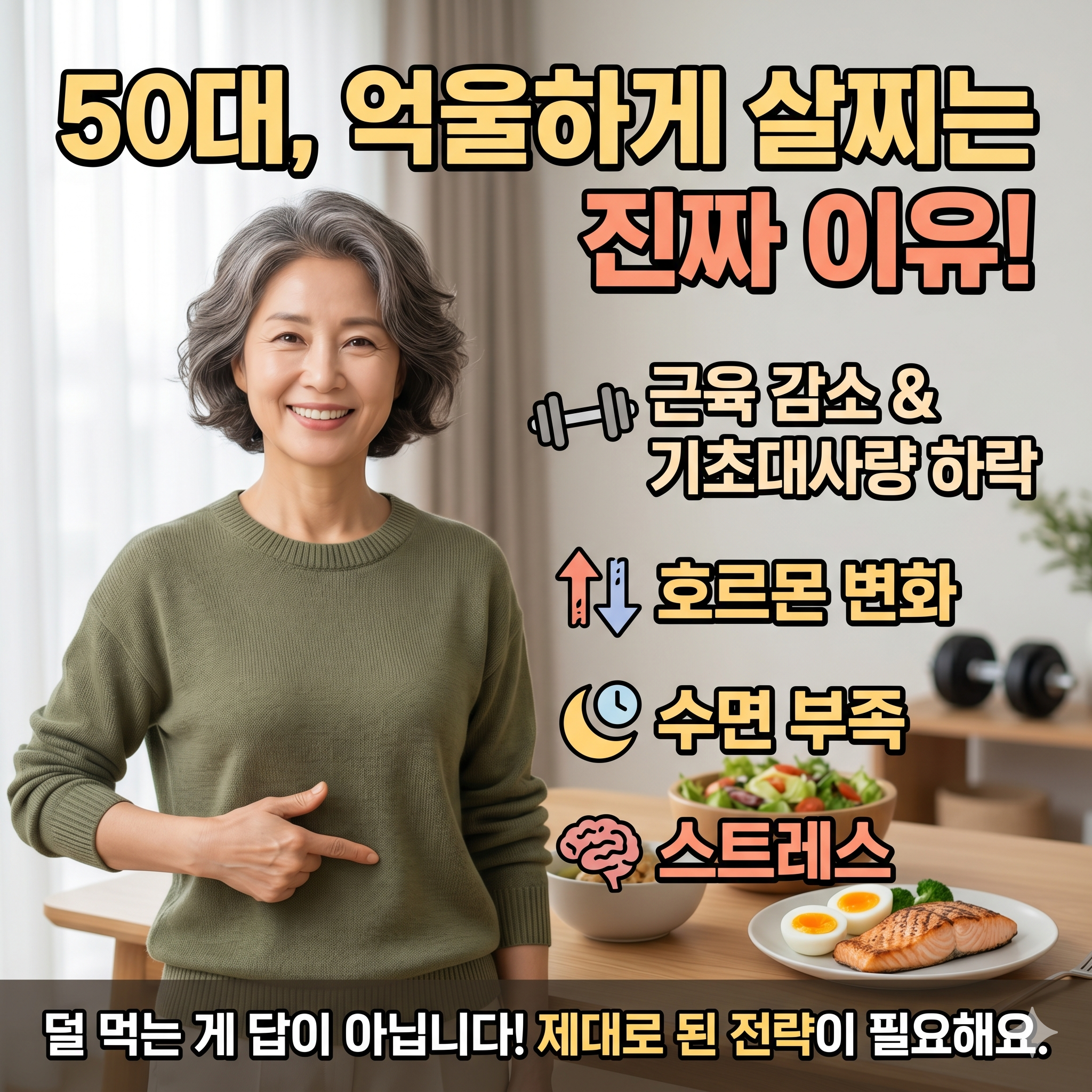 50대 갑자기 살 찌는 진짜 이유