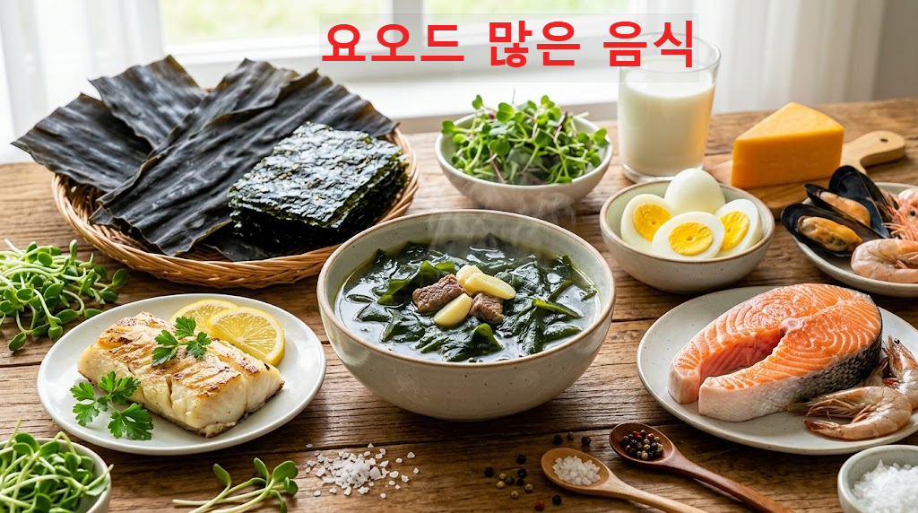 요오드가 많은 음식