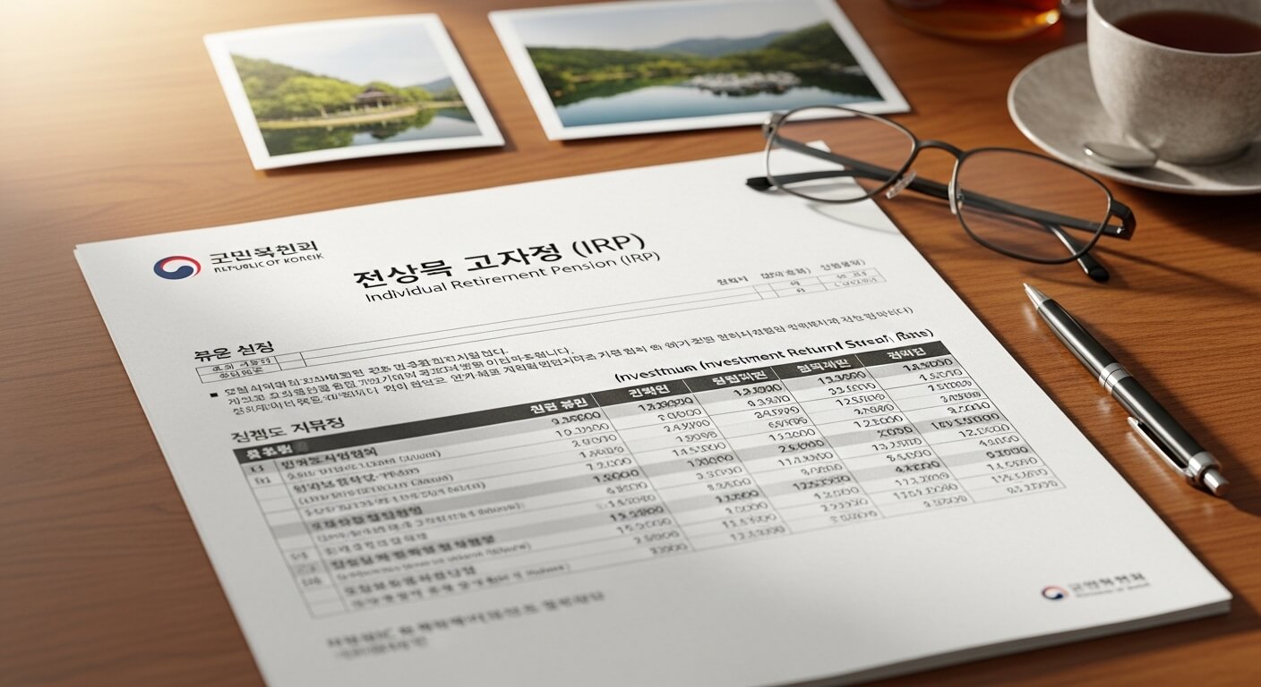 IRP 퇴직연금 수령방법