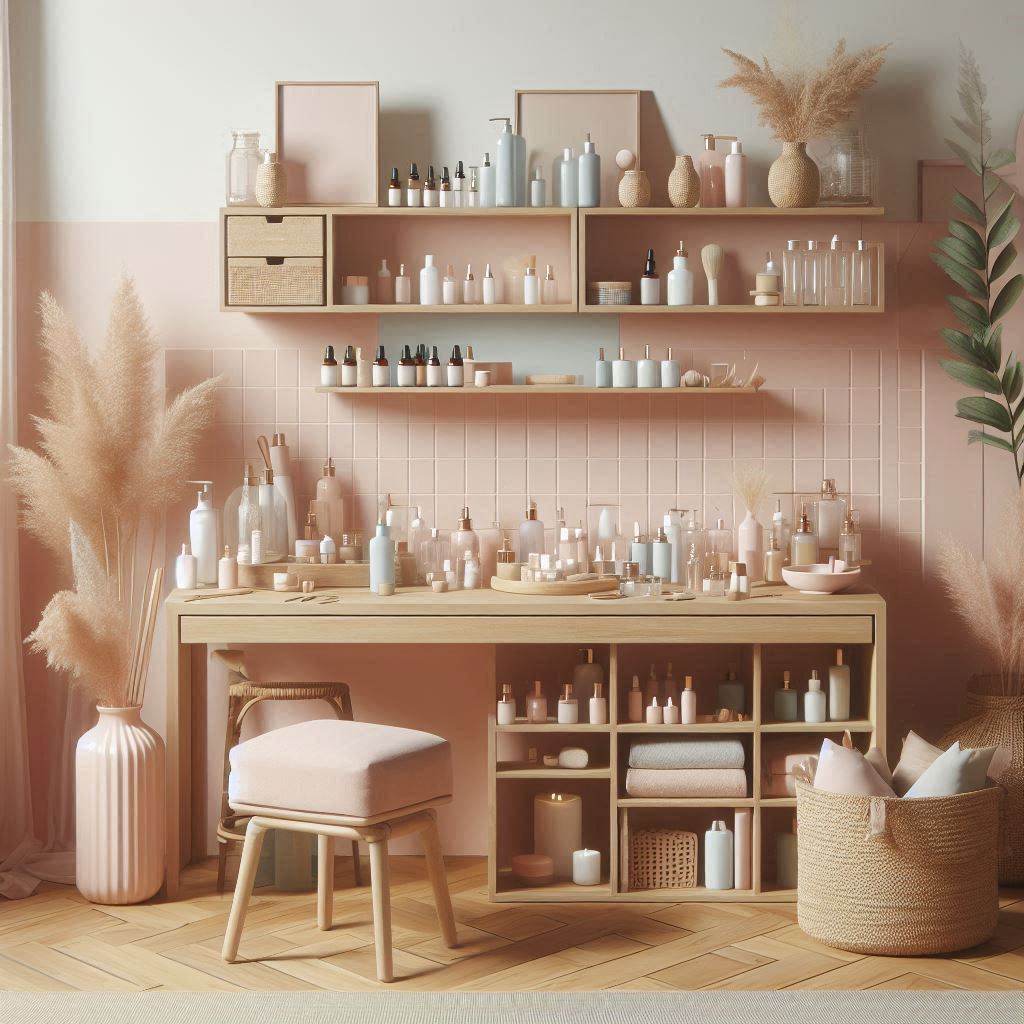 피부,체형관리 샵 배경