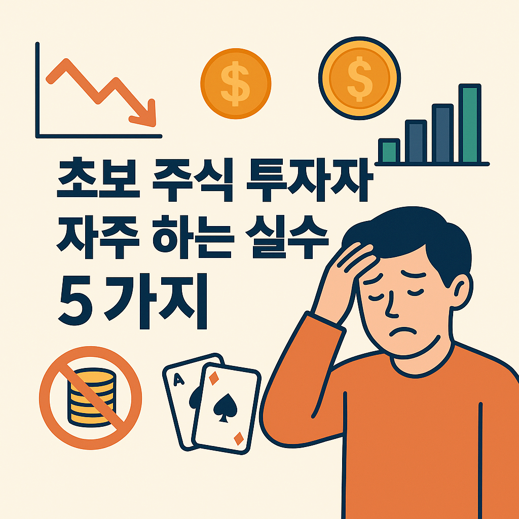 초보 주식 투자자가 자주 하는 실수 5가지 – 실수는 줄이고 수익은 높이자!