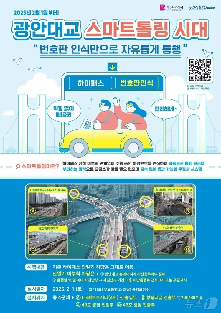 스마트 톨링 안내문