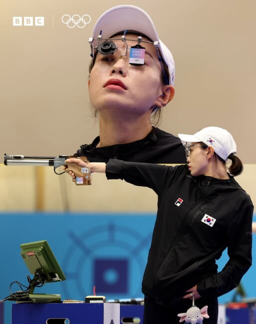 파리올림픽 여자 사격 김예지 선수 BBC 기사