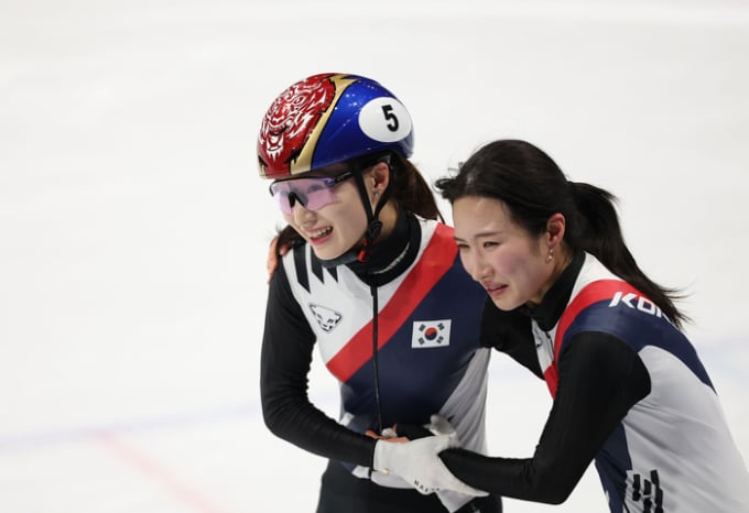 김길리, 최민정 쇼트트랙 여자 1500m