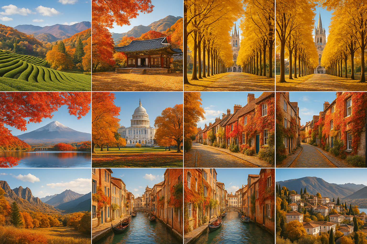 10월 국내외 여행지 추천(단풍, 지역축제)