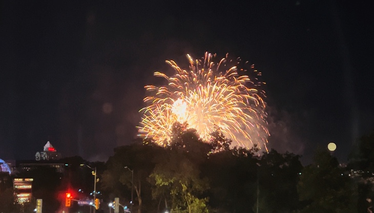 Niagara Falls fireworks of Niagara Falls Marriott Fallsview Hotel & Spa