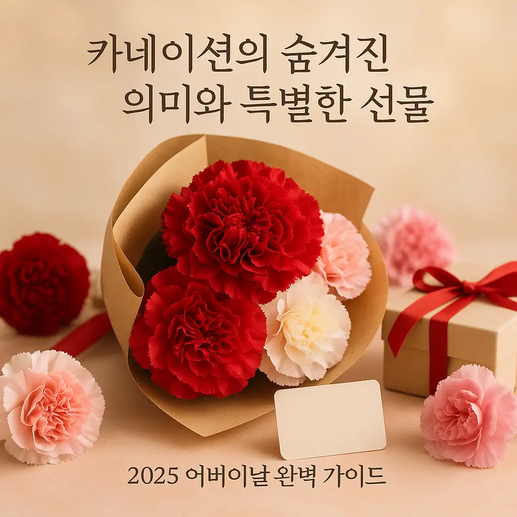 카네이션의 숨겨진 의미와 특별한 선물 2025 어버이날 완벽 가이드