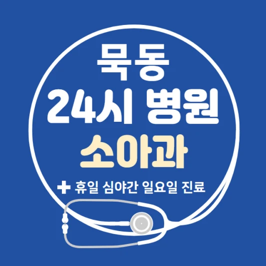 중랑구-묵동-24시간-병원-소아과-토요일-야간-일요일-진료-당직병원-찾기