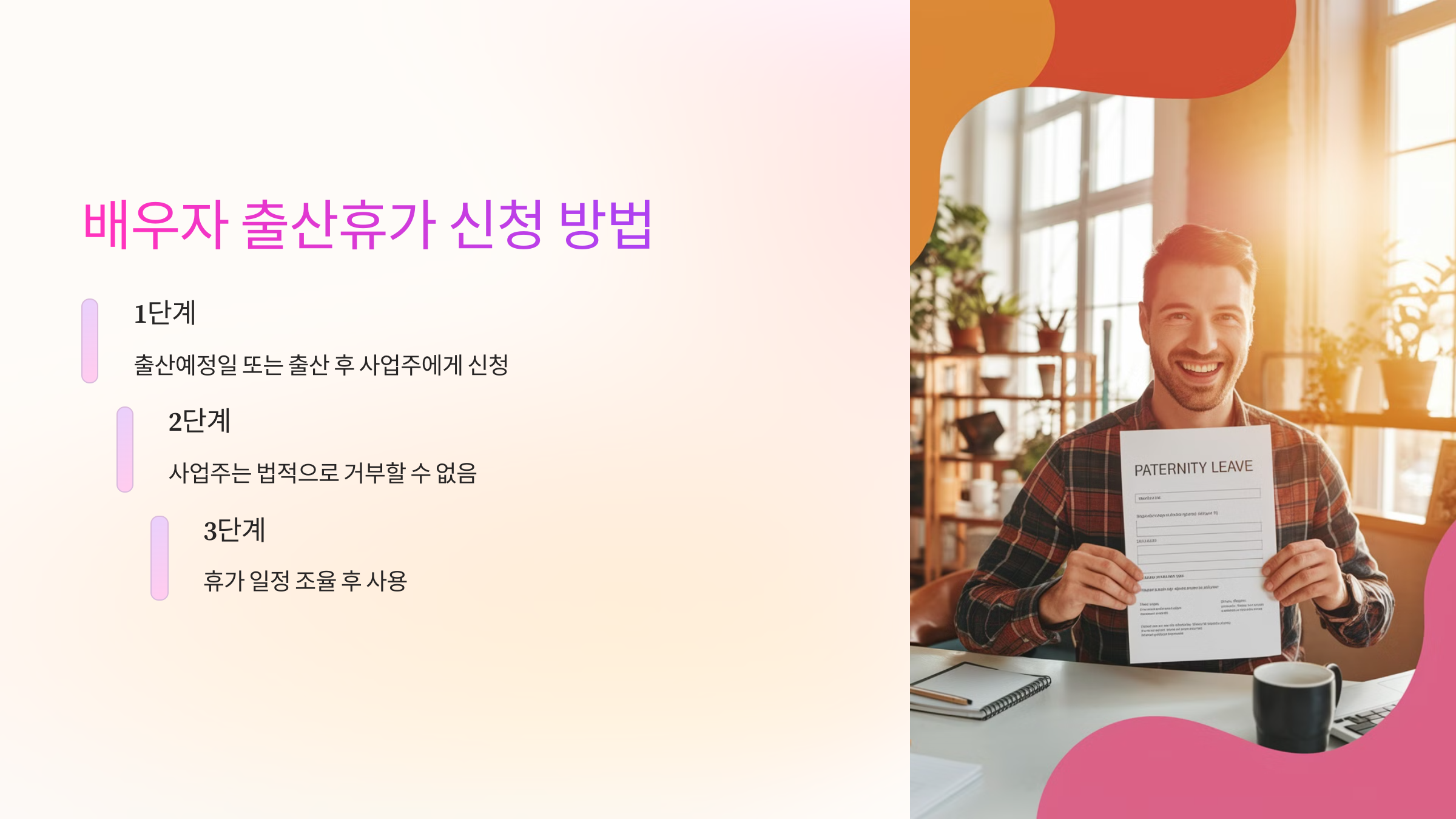 배우자 출산휴가 신청 방법