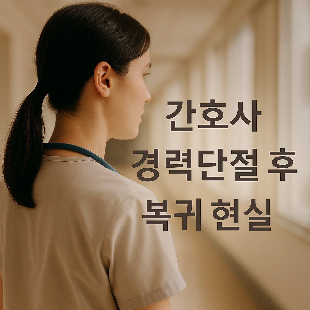 간호사 경력단절 후 복귀 현실