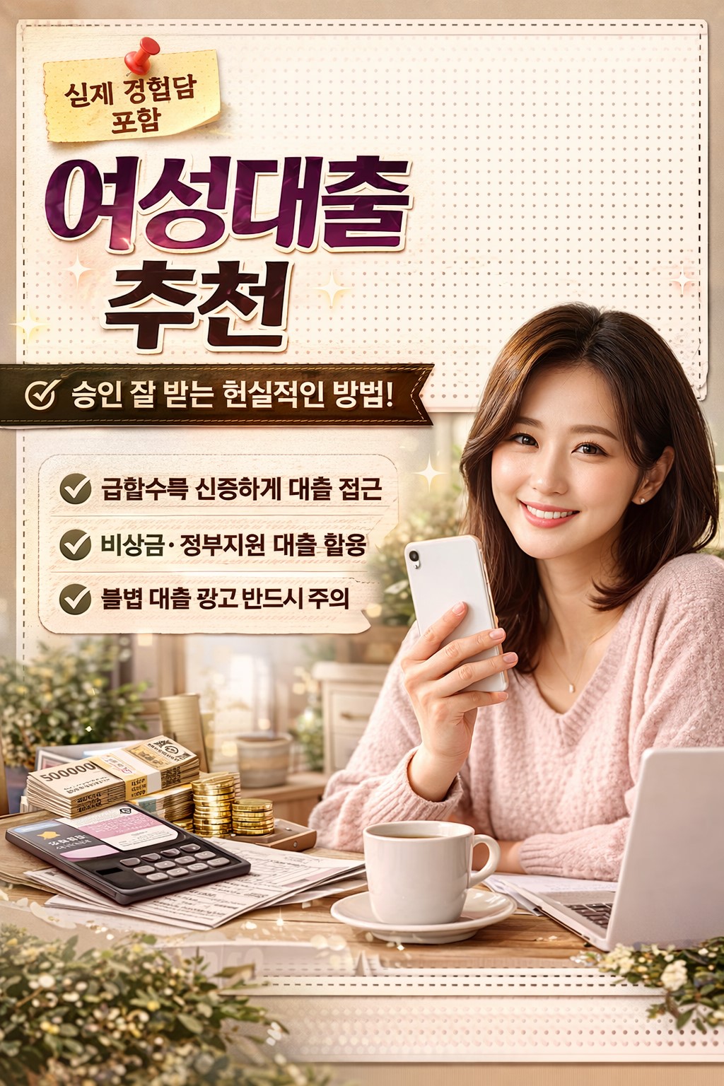 여성대출 추천, 승인 잘 받는 현실적인 방법