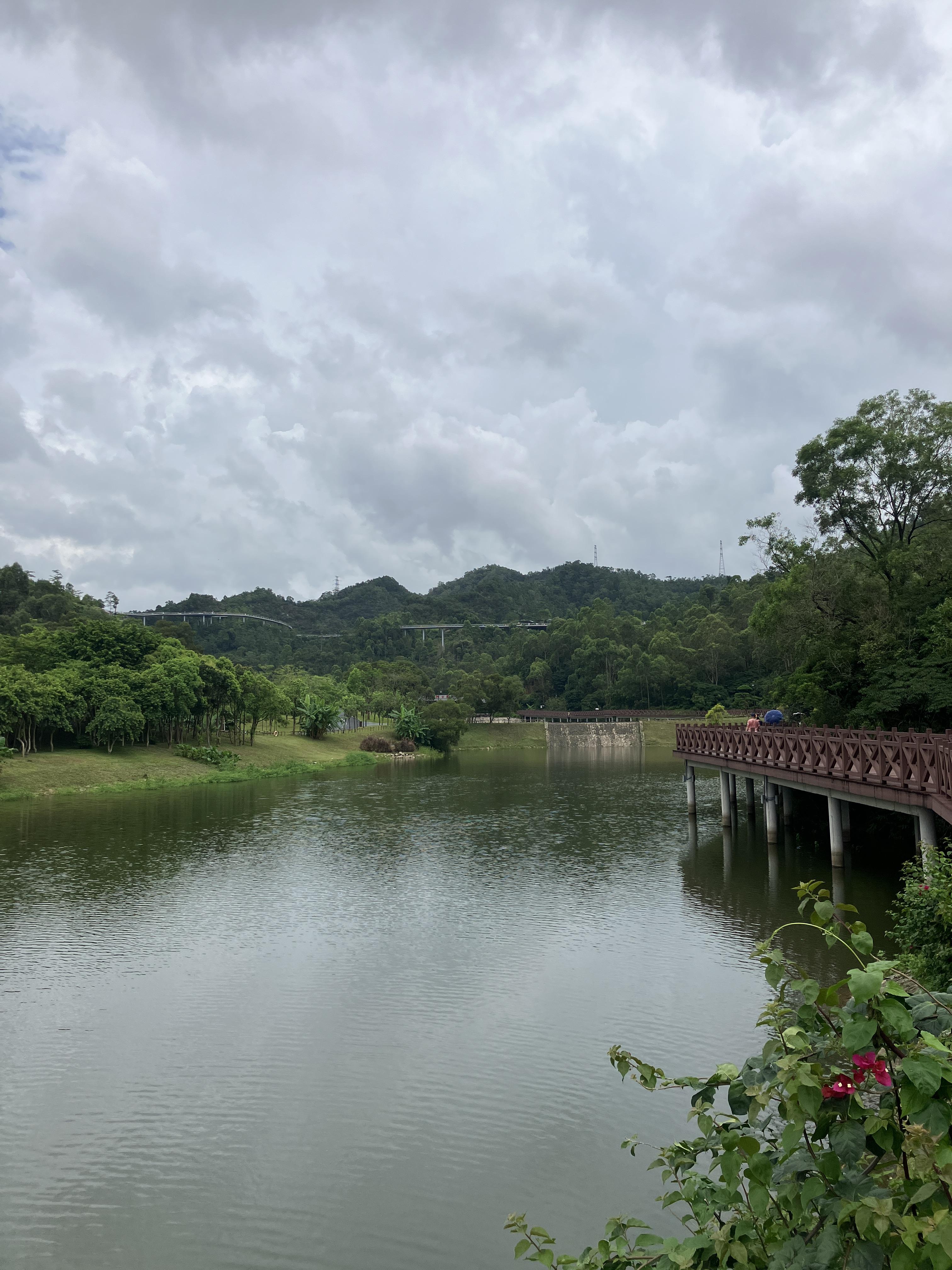주하이공원 샹산 호수풍경